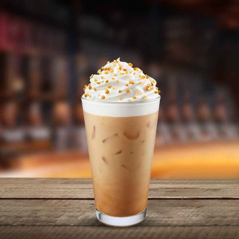 Iced Toffee Nut Crunch Latte